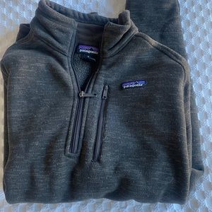 Brown warm Patagonia pullover. Size medium. Fuzzy on the inside.